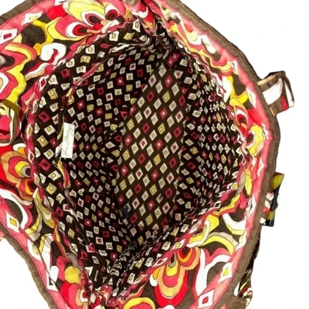 Vera Bradley Tote Bag Medium Multicolor Floral Quilted Cotton Toggle Closure‎